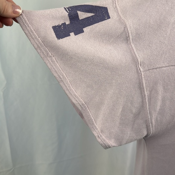 Women's Free People NWT Hail Mary Purple varsity # 34 Tunic - Picture 5 of 16